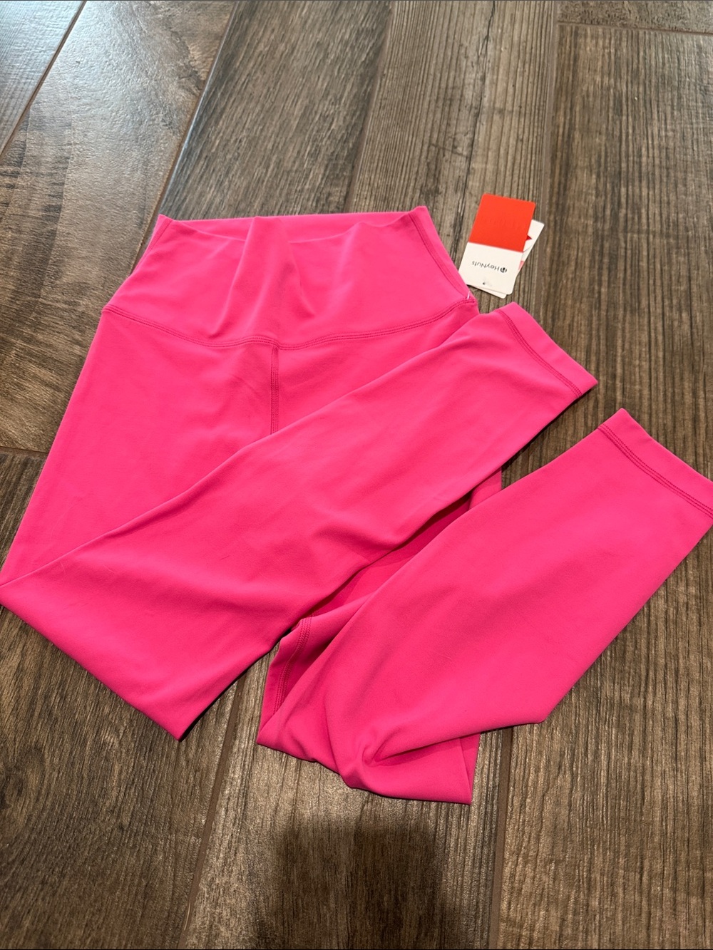 High-Waist Hot Pink Women's Active Yoga Leggings - HeyNuts - size S (4/6)